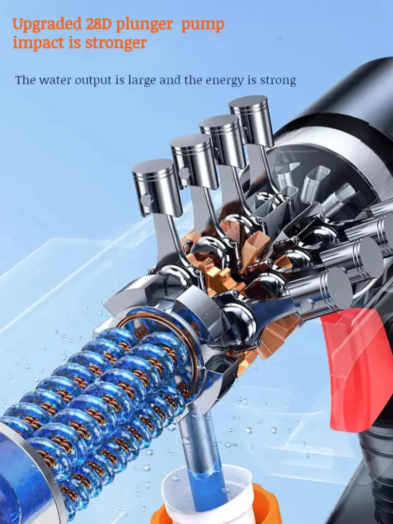 High-Pressure Nonslip Car Wash Spray Nozzle - Portable Water Gun for Effortless Pet Bathing and Car Cleaning with Rich, Even Lather