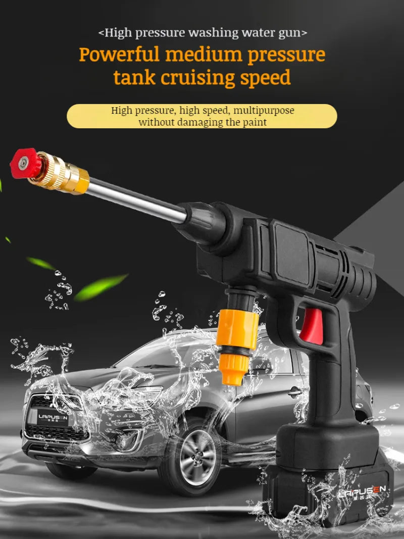 High-Pressure Nonslip Car Wash Spray Nozzle - Portable Water Gun for Effortless Pet Bathing and Car Cleaning with Rich, Even Lather