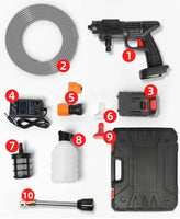 High-Pressure Nonslip Car Wash Spray Nozzle - Portable Water Gun for Effortless Pet Bathing and Car Cleaning with Rich, Even Lather