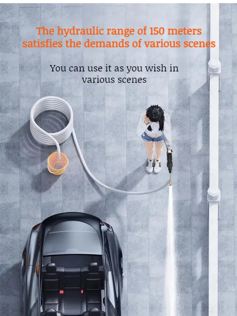 High-Pressure Nonslip Car Wash Spray Nozzle - Portable Water Gun for Effortless Pet Bathing and Car Cleaning with Rich, Even Lather